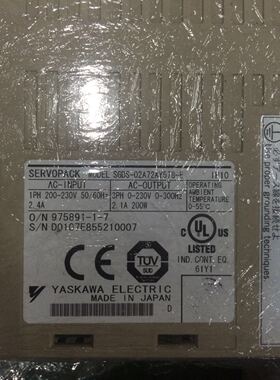 SGDS-02A72AY578-E安川驱动器二手进口驱动 专业销售维修一体化