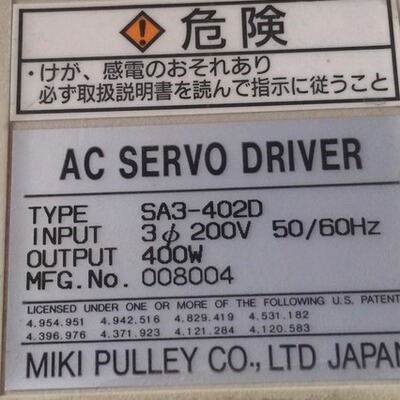 SA3-402D 二手松下驱动器