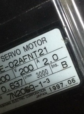 SGME-02AFNT21  二手安川电机   专业销售维修一体化