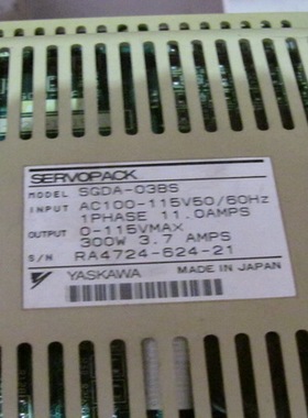 SGDA-03BS  二手安川驱动器 现货 专业销售维修一体化