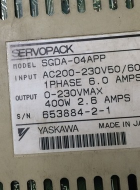 SGDA-04APP  安川伺服驱动器