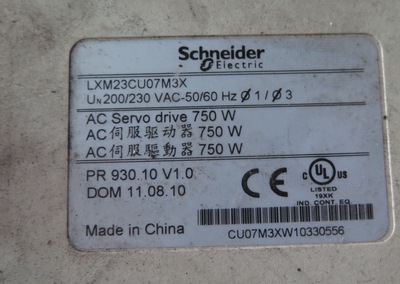 LXM23CU07M3X  二手施耐德驱动器 750W 现货 专业销售维修一体化