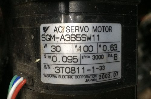 二手SGM-A3B5SW11电机安川