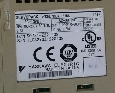 二手驱动器安川SGDM-15ADA