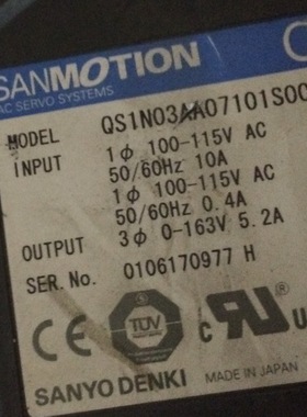 QS1N03AA07101S00二手三洋驱动器
