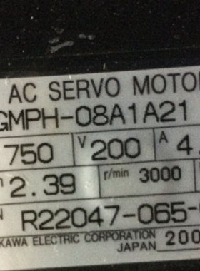 SGMPH-08A1A21  二手安川电机  专业销售维修一体化