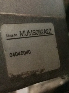 二手松下电机MUMS082A2Z带减速机MUMS082A63M