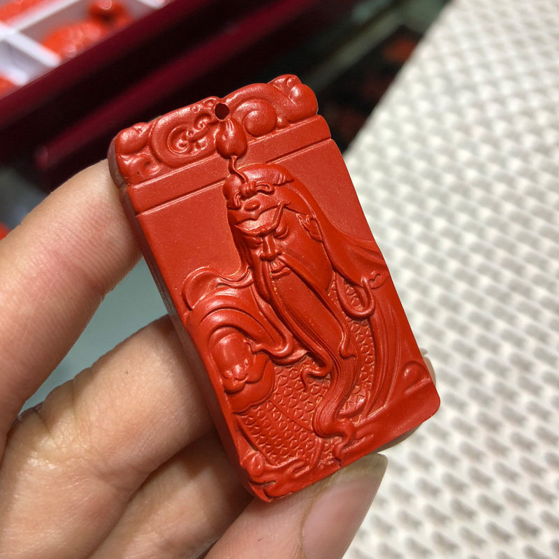 男士原矿高含量武财神关公吊坠