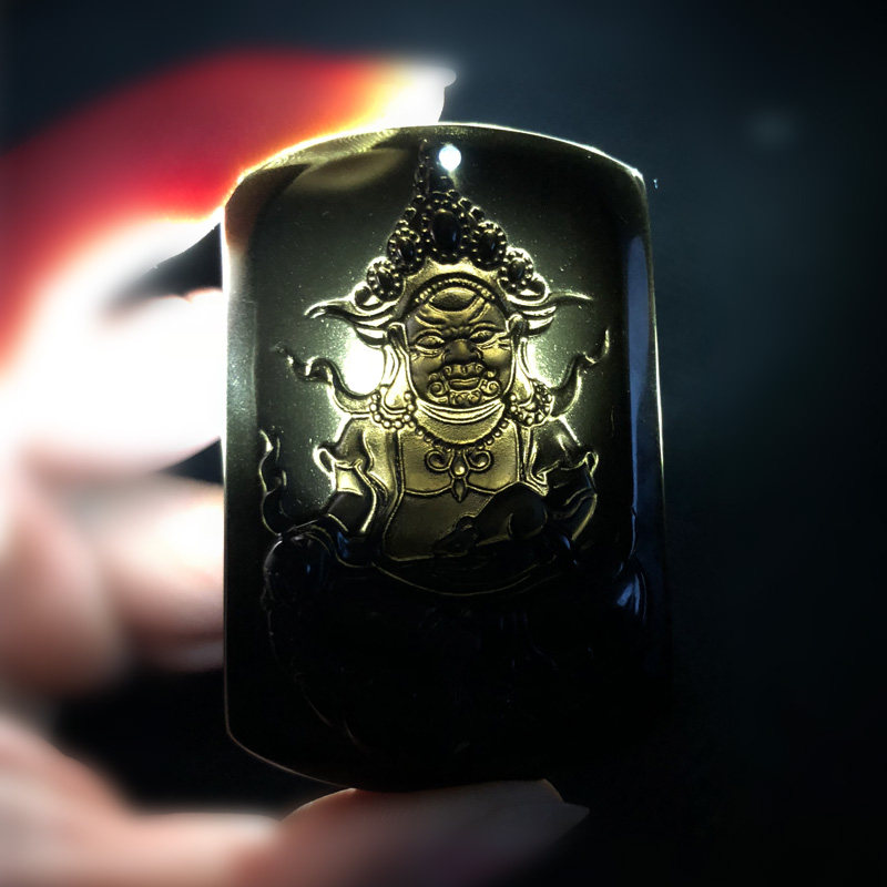 大黑天财神密宗不动佛吊坠送证书