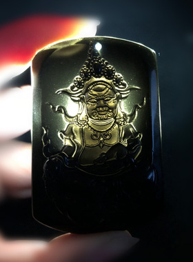 大黑天财神密宗不动佛吊坠送证书