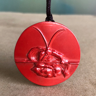 朱砂斗战胜佛美猴王猴子圆挂件男女齐天大圣归来孙悟空项链证书