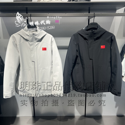 安踏冠军2025冬新款男款防水透湿羽绒内胆冲锋衣两件套152540622