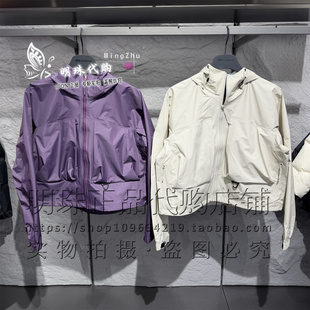 安踏冠军2026春女款连帽拒水科技梭织上衣外套162610629