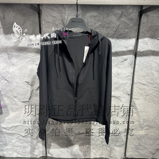 安踏冠军女款连帽2026夏透爽科技针织运动上衣外套162620702