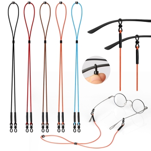 韩版 眼镜链 眼镜绳跑步运动可调节防滑眼镜带蜡绳柔软方便携带时尚