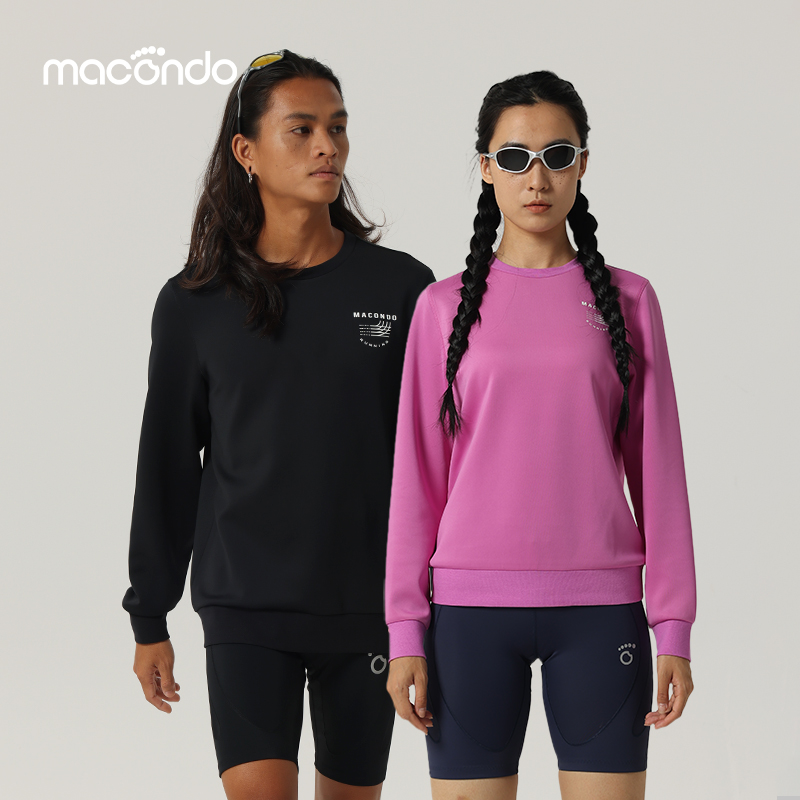 马孔多男女秋冬圆领空气层卫衣