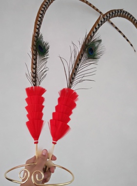 大圣归来翎子成人紧箍咒成年金箍咒大人裘继戎蚕丝翎子座地鸡野鸡