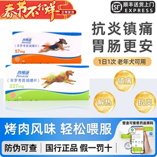 法国普维康骨克疼227mg宠物止疼药狗狗关节炎57mg非罗考昔咀嚼片