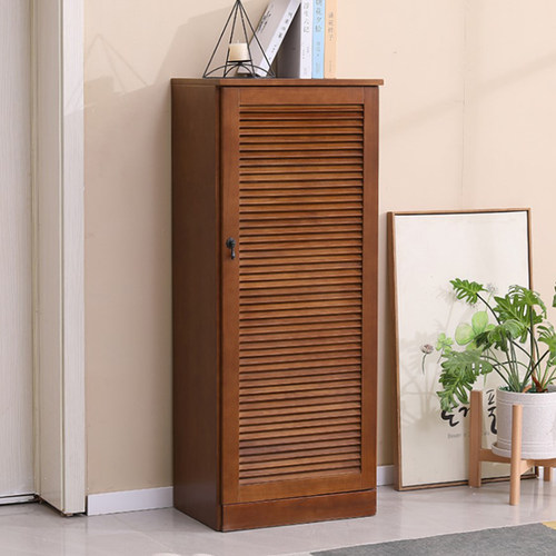 新中式美式收纳单门实木鞋柜家用
