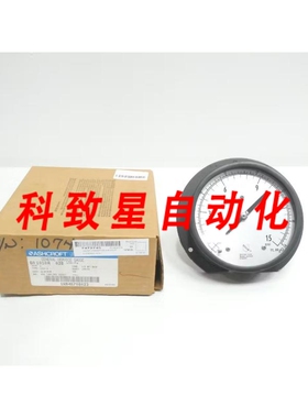 工业配件60-1010A-02B-15#/FW 压力表 6IN 1/4IN NPT 0-15PSI