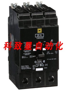 工业配件EJB34025-3-POLE 25 A 480Y/277 V AC BOLT-ON CIRCU