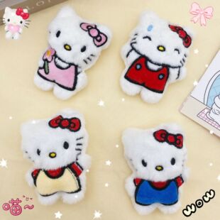 可爱吱吱叫kitty猫咪玩偶挂件卡通变装KT公仔胸针DIY饰品装饰配件