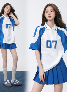 啦啦队比赛服装学生运动会开幕式团体班服啦啦操健美操爵士舞套装