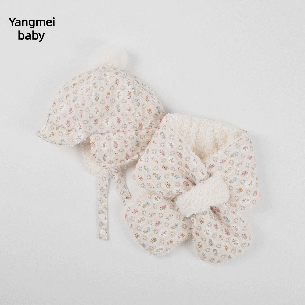 moinmlon冬季新款韩版女童加绒帽