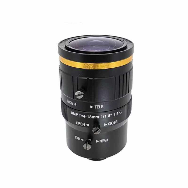 4K监控800万像素4-18mm高清C口变焦工业镜头 1/1.8英寸FA机器视觉