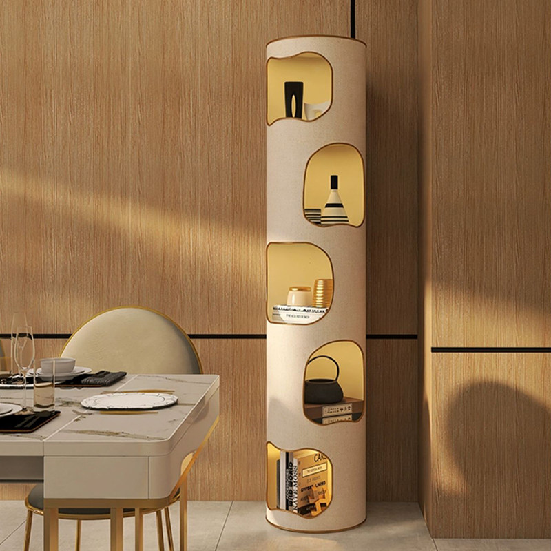 书柜现代简约创意个性树洞书架楼梯下轻奢储物置物架立柜窄柜落地,住宅家具,单个书柜,淘宝优惠券,粉丝福利购,淘宝优惠卷