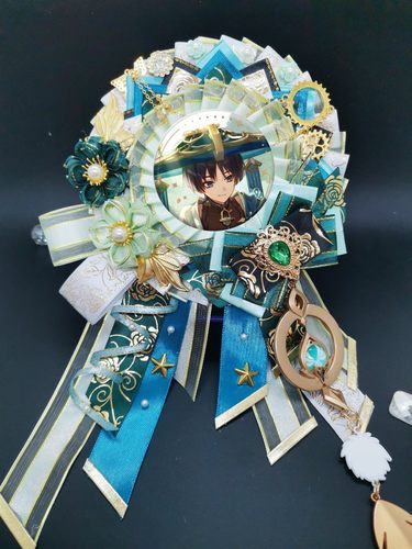 原创原神散兵蓝绿色系吧唧托胸针