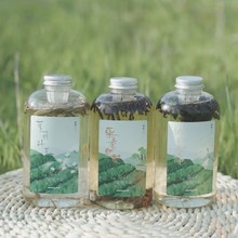 冷泡茶瓶子透明花茶饮料瓶密封带滤网茶漏塑料空瓶子一次性椭圆瓶