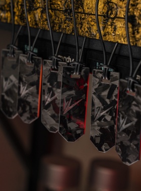 极其氪金织巢鸟黑标系列纯碳纤维材质魔术贴快取拉手