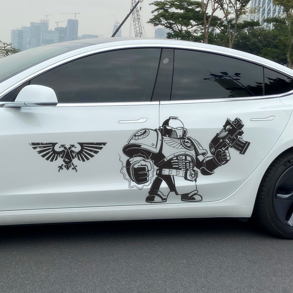 战锤40k星际战士汽车贴纸车门大尺寸贴纸动漫痛车贴定制个性装饰