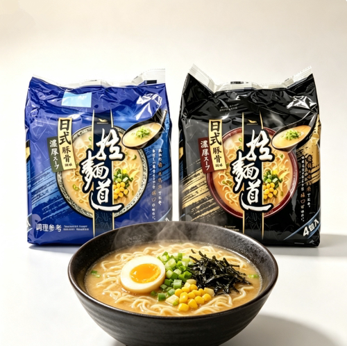 包邮台湾进口统一日式拉面道日式味增风味、日式豚骨面404g四合一