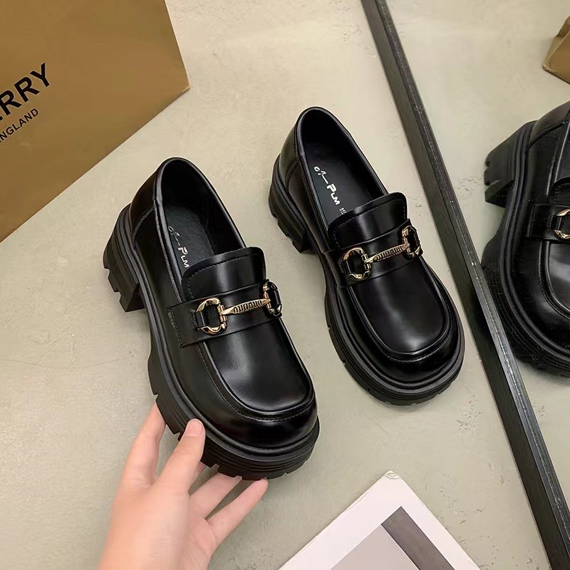 漂靓猫！软底乐福鞋女厚底增高