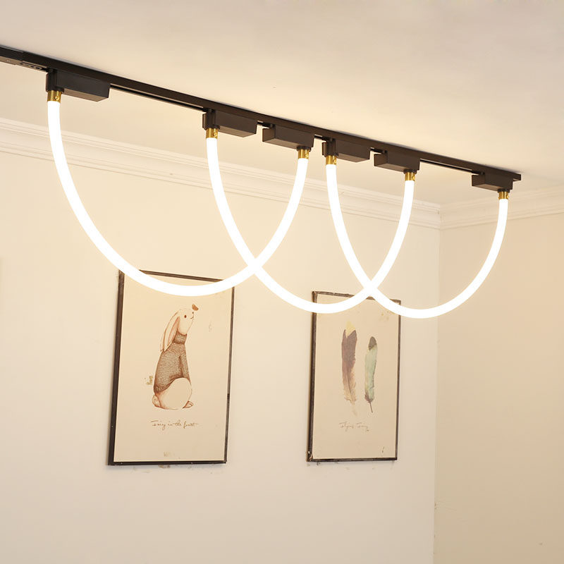 全光谱护眼高亮散光轨道灯商用补光灯条设计展厅可调光遥控导轨灯