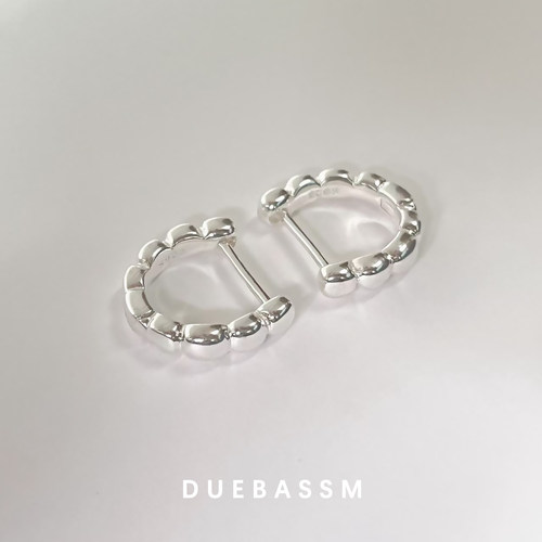 DUEBASSM纯银简约小众耳环女