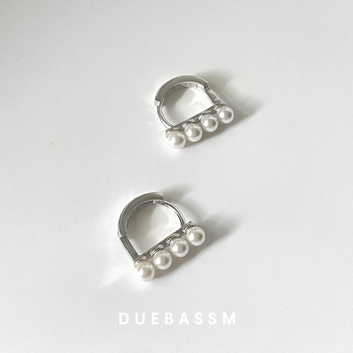 DUEBASSM珍珠耳环轻奢极简复古