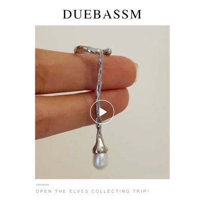 DUEBASSM耳夹天然淡水珍珠无耳洞