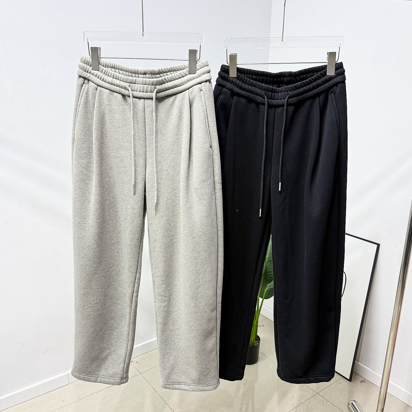 慵懒保暖直筒裤外贸男装冬季加绒加厚宽松阔腿裤针织运动休闲卫裤,男装,卫裤,淘宝优惠券,粉丝福利购,淘宝优惠卷