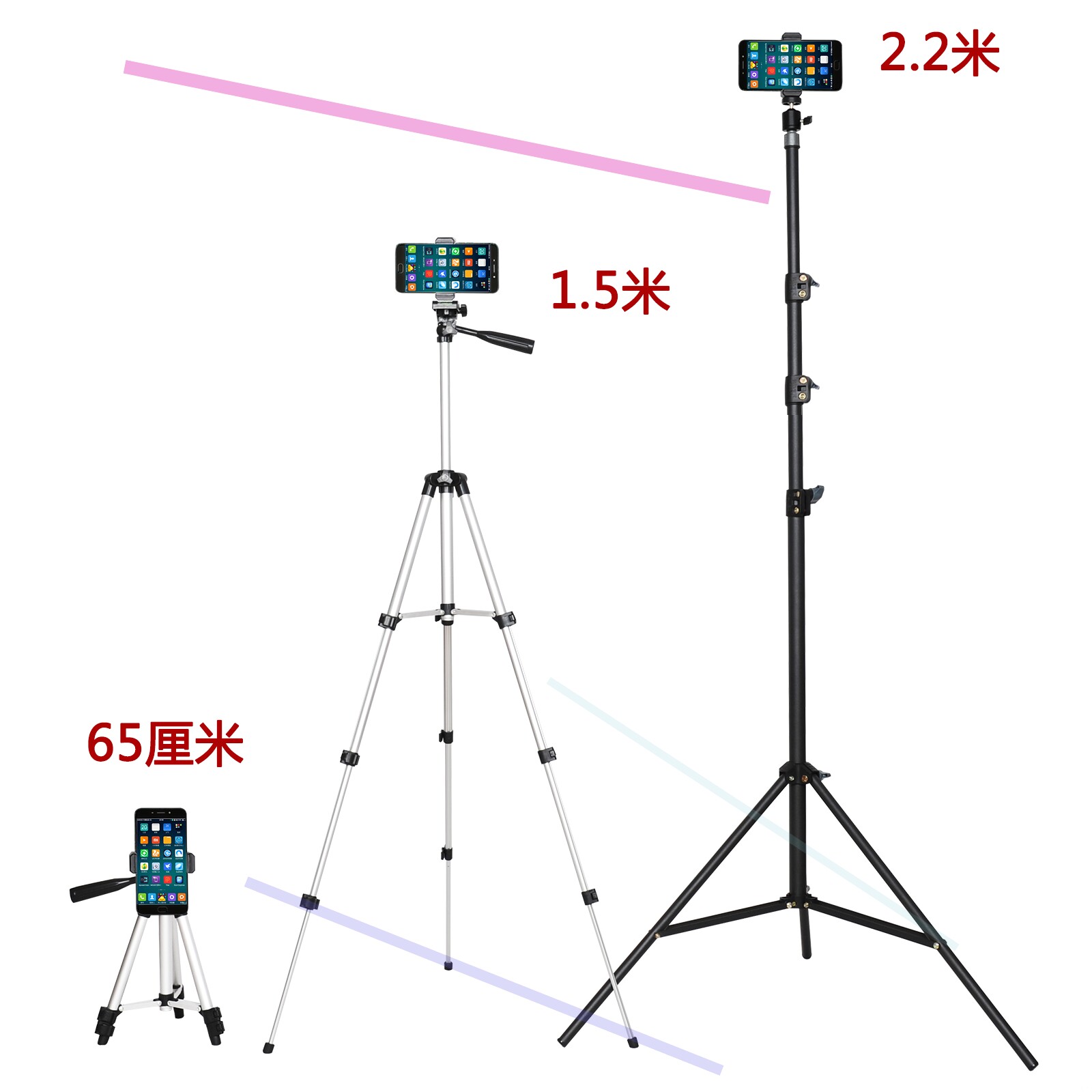 桌面三角架 轻便迷你手机拍vlog手持拍摄便携多功能单反微单摄像在类目 3C数码配件, 手机配件, 手机支架/手机座中 - 来自Buy2taobao.com提供专业的淘宝代购服务