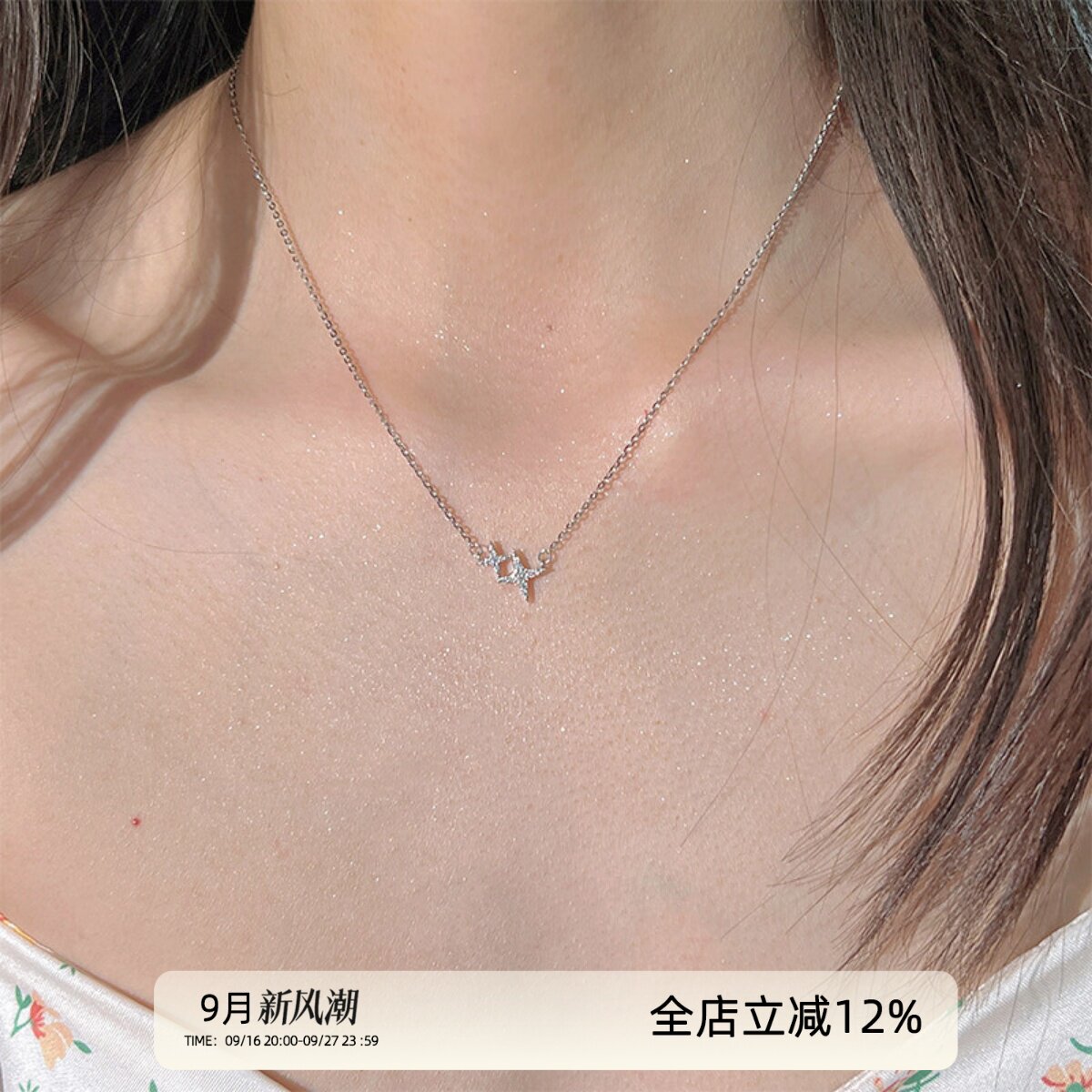 AFunnyStory锆石925银女项链