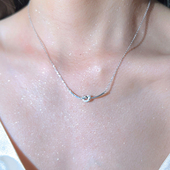 倾城.A Storys925纯银爱心绳结吊坠新夏锁骨链轻奢项链女 Funny