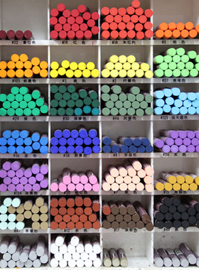 日本樱花黑红白单色油性水产记号蜡笔幼儿美术用油画棒48色油棒笔油花棒套装幼儿园易上色28色绘画棒金银可选