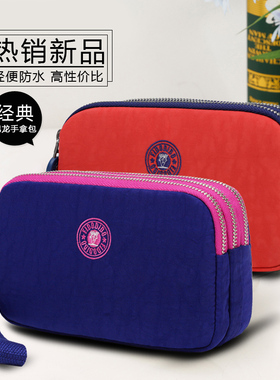 菲都狄都手包手拿包女帆布零钱包女士牛津布小包多卡位手抓包韩版