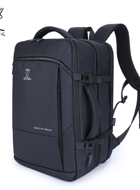 菲都狄都大容量双肩包男士15.6寸电脑包男双肩旅行出差行李背包