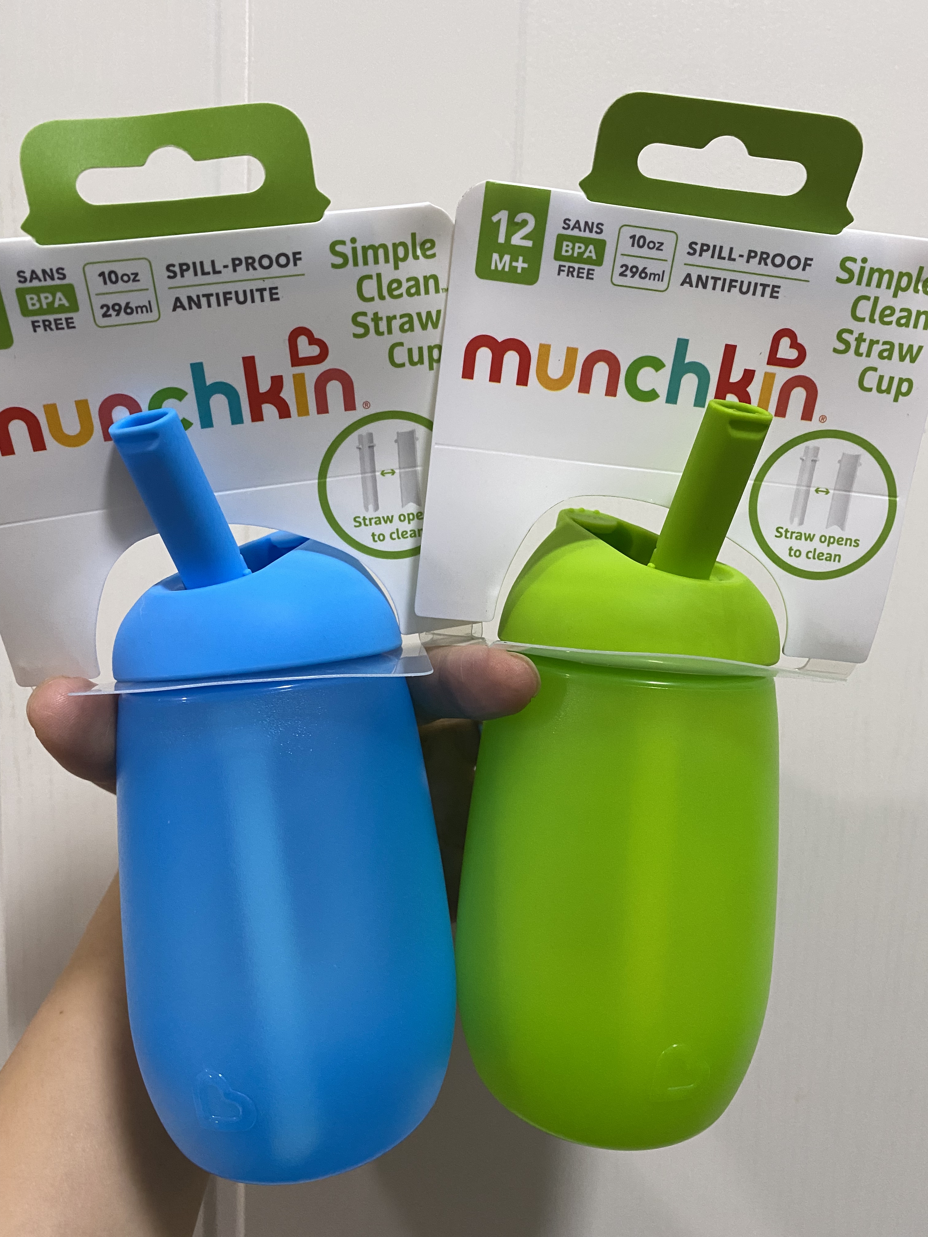 美国Munchkin正品硅胶训练吸管水杯宝宝喝牛奶杯学饮杯婴幼儿水杯