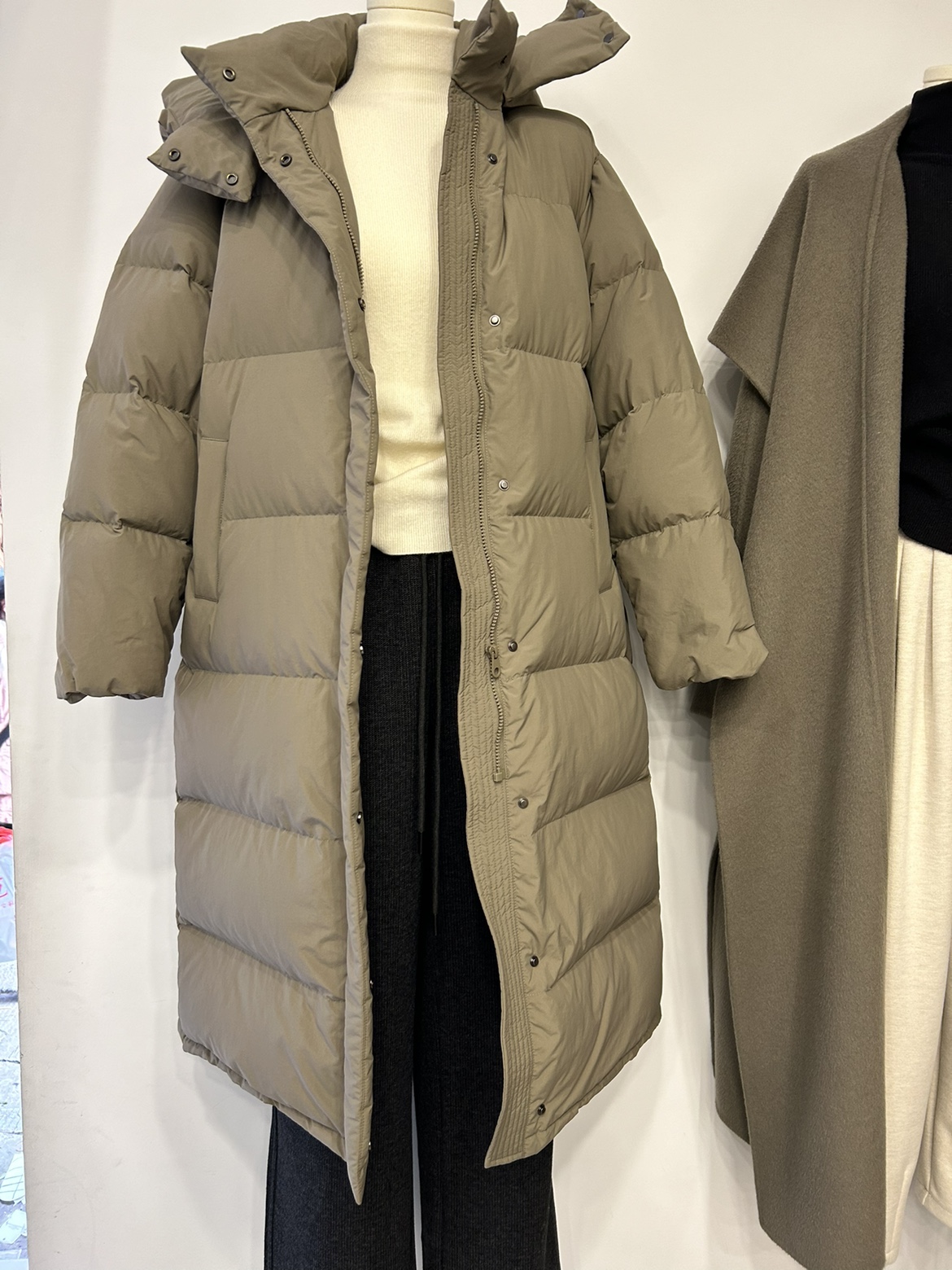 真暖和韩国加厚大被子白鸭绒羽绒服女长款连帽2023冬装新款外套女