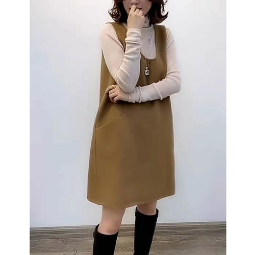 羊毛管婷家澳毛双面高级背心裙